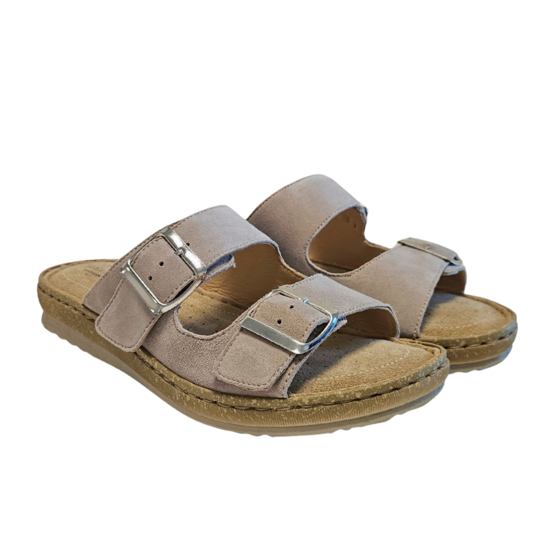 Relaxshoe zapatilla para mujer - Gris cálido