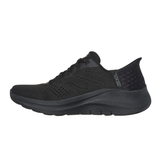 Skechers ancho slip-in zapatilla de mujer - Negro