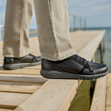 New Feet zapatos de hombre con stretch - Negro