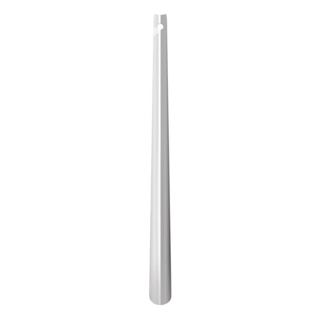 Langt skohorn i blankt metal - 80 cm