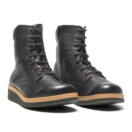 New Feet vinterstøvle i læder - Sort