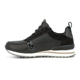 Retro sneaker, Negro, Green Comfort