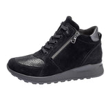 Bota de mujer en Nubuck, Negro, Waldläufer