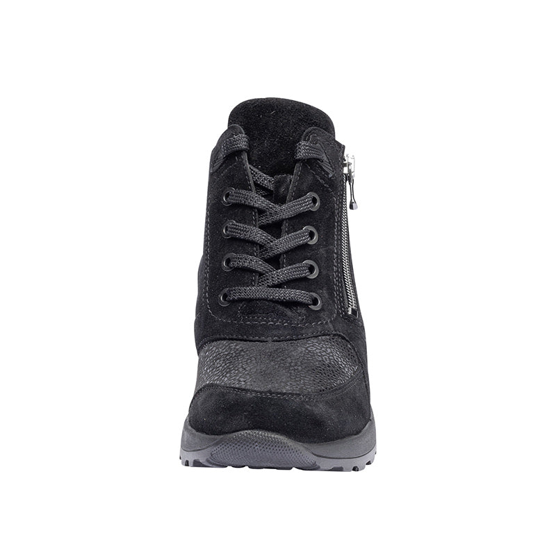 Bota de mujer en Nubuck, Negro, Waldläufer