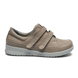 Damesko med velcro, Sand, New Feet - Seniorshop
