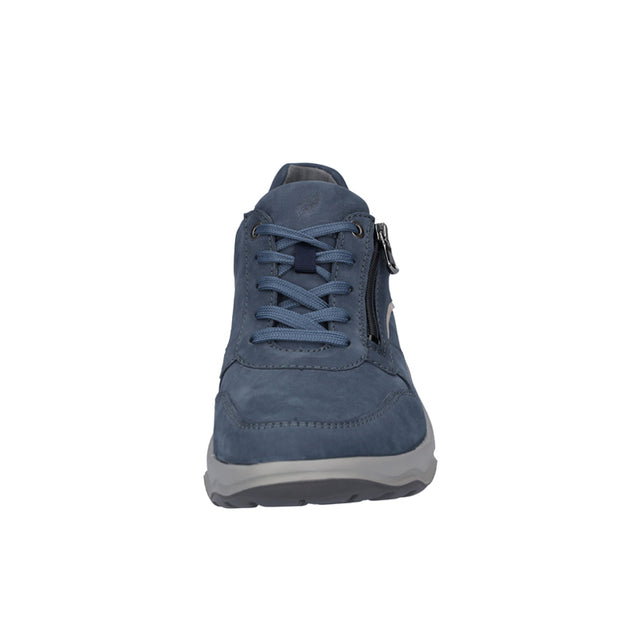 Zapatillas de hombre con cremallera, Azul, Waldläufer