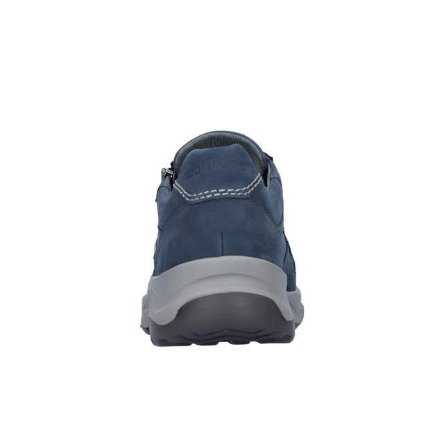 Zapatillas de hombre con cremallera, Azul, Waldläufer