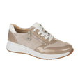Fidelio damesneaker - Beige - Seniorshop