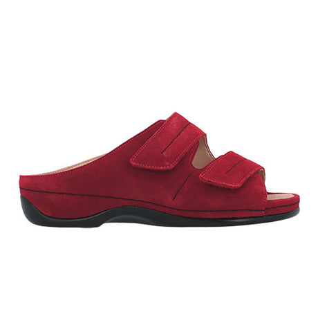 Sandalia de mujer, Gamuza roja, Berkemann