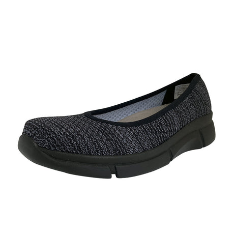 Ballerina en punto, Gris/negro, Berkemann