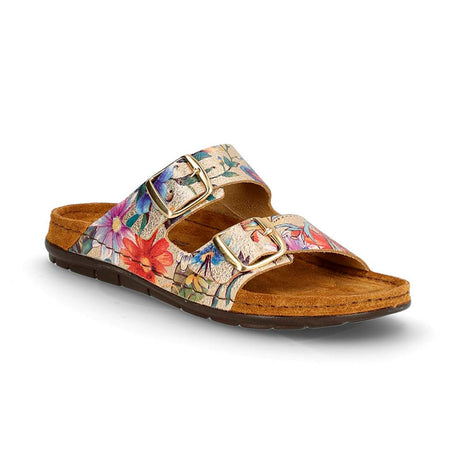 Sandalia para mujer, con flores, Rohde