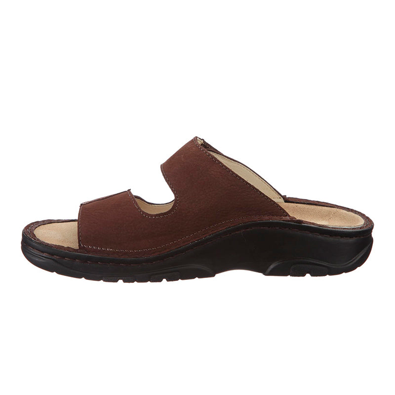 Sandalia para hombre en nubuck, Marrón, Berkemann