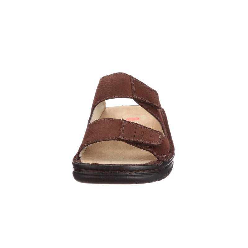 Sandalia para hombre en nubuck, Marrón, Berkemann
