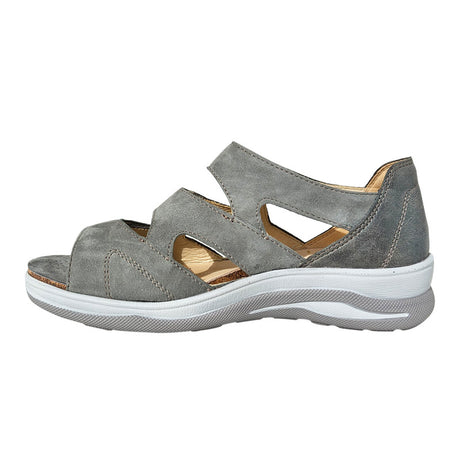 Sandalia para mujer, gris plateado, Fidelio