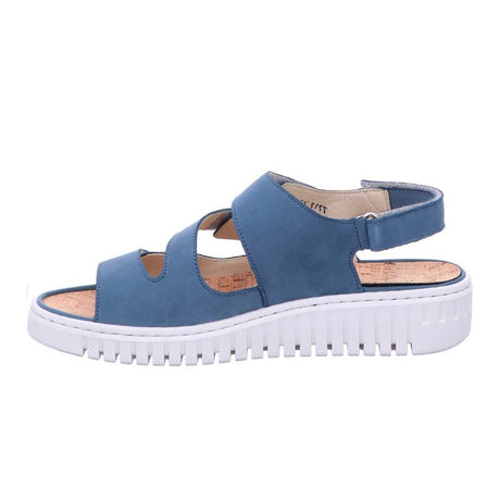 Waldläufer damesandal - Dueblå - Seniorshop