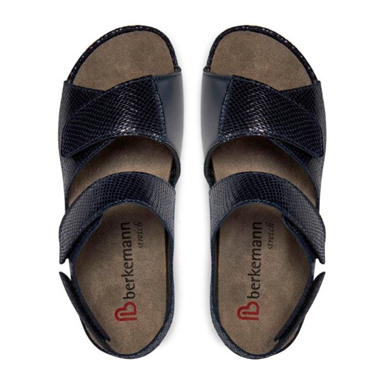 Sandalia para mujer, Azul medianoche, Berkemann