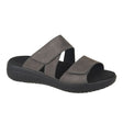 Fidelio damesandal - Mørkegrå - Seniorshop