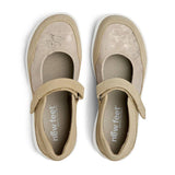 New Feet ballerina med velcro - Sand - Seniorshop