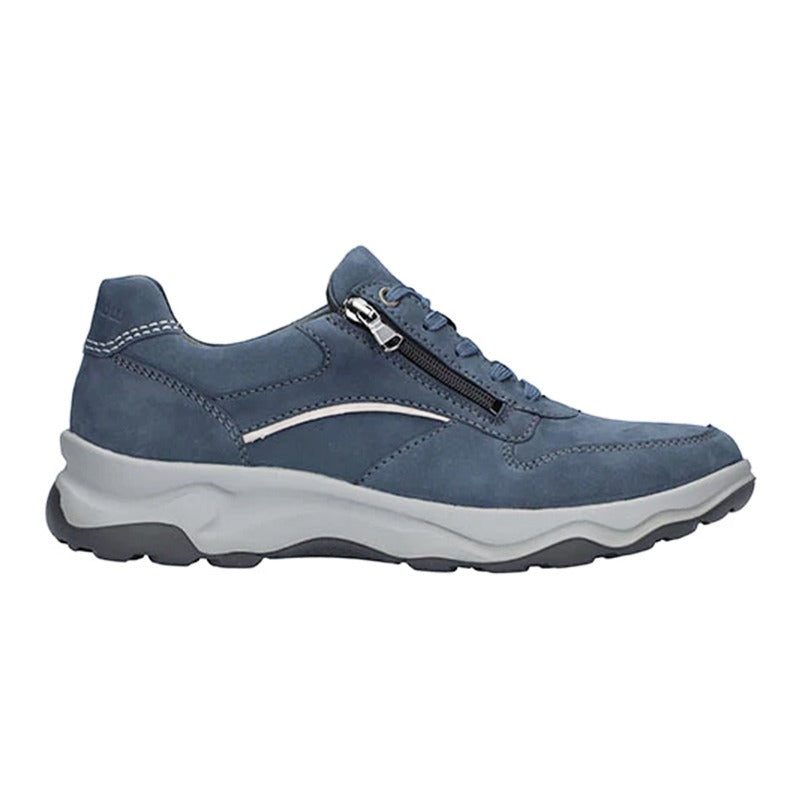 Zapatilla de hombre, azul empolvado, Waldläufer