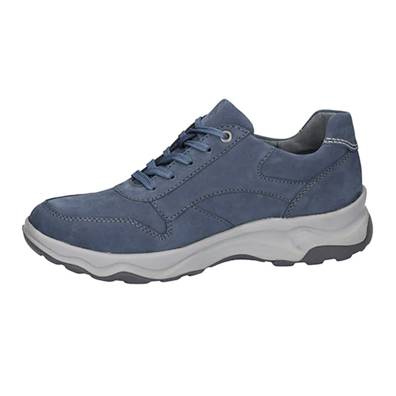 Zapatilla de hombre, azul empolvado, Waldläufer