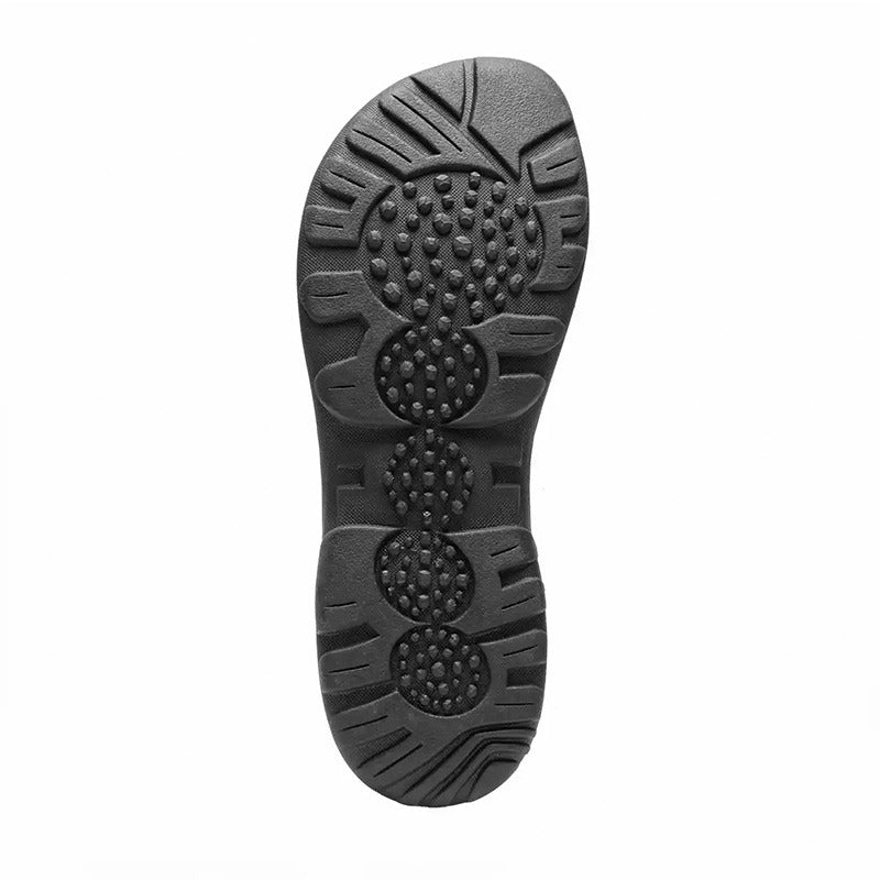 New Feet lukket herresandal - Brun - Seniorshop