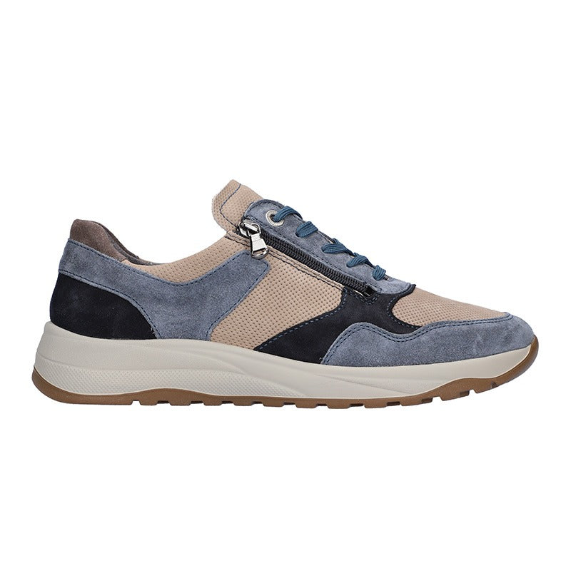 Waldläufer herresneaker - Beige/Blå