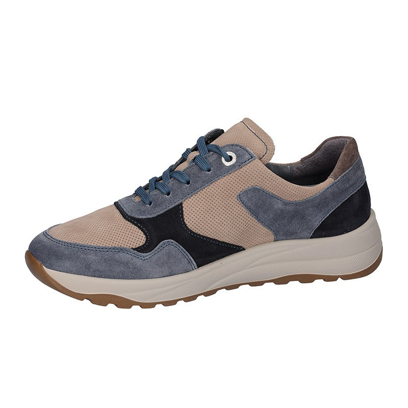 Waldläufer herresneaker - Beige/Blå