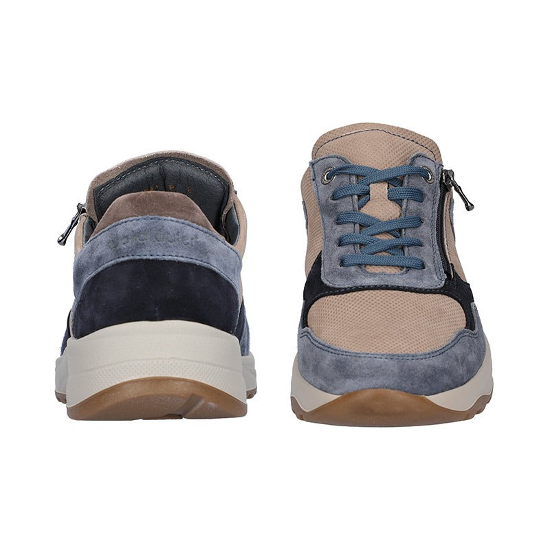 Waldläufer herresneaker - Beige/Blå