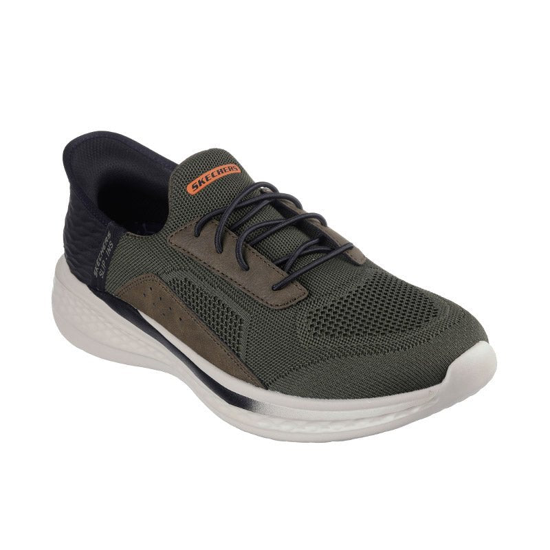Skechers slip - in herresneaker - Oliven