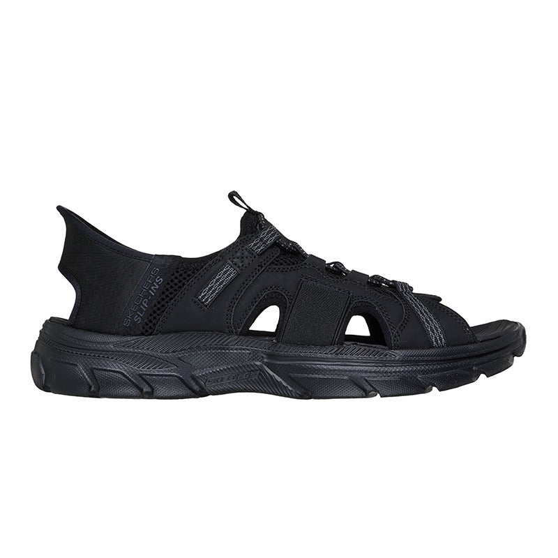 Skechers slip-in herresandal - Sort