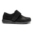 New Feet damesko med velcrorem - Sort