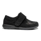 New Feet damesko med velcrorem - Sort