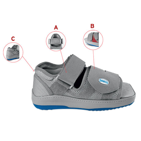 Zapato de descarga de presión para hombre, Darco Relief Dual
