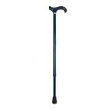 Bastón, altura ajustable, Negro/Azul