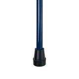 Bastón, altura ajustable, Negro/Azul