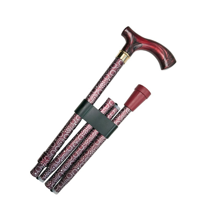 Bastón plegable, diseño burdeos