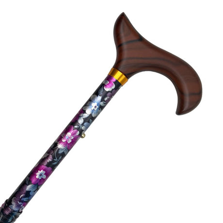 Sammenklappelig stok - Farvede blomster - Seniorshop