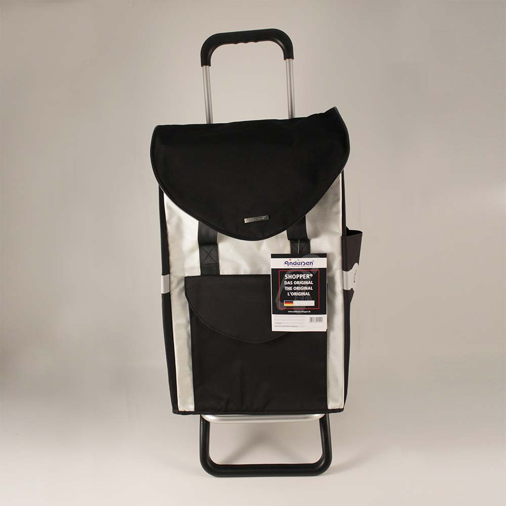Carro de compras Senta con asa ajustable