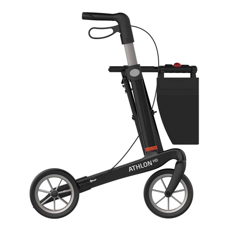 Rollator, ATHLON HD, Negro - Modelo Ancho