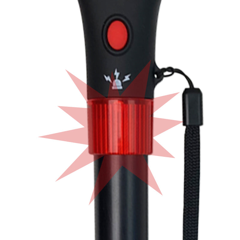 Bastón plegable con luz y alarma