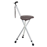 Bastón con asiento y 3 patas regulables