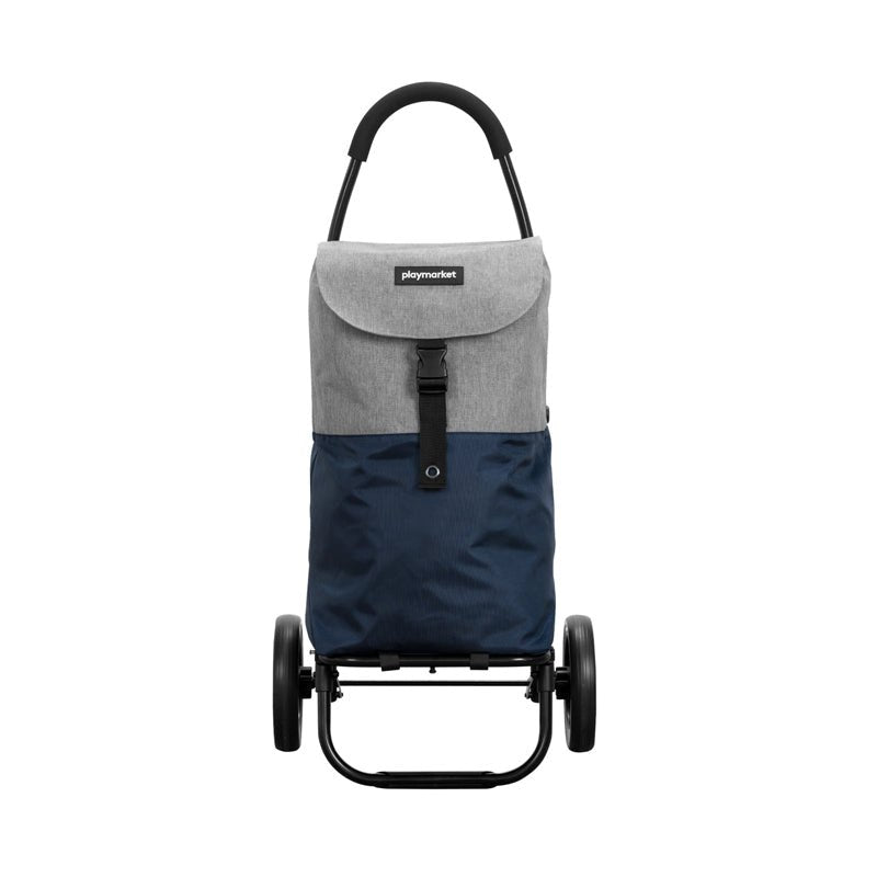 Go Two Compact indkøbsvogn - Grå/blå