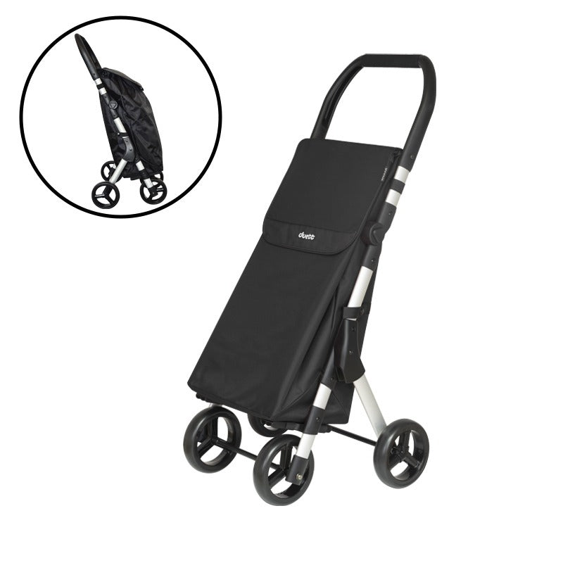 Muuvi Up carrito de compras, Negro