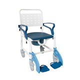 Silla de baño / Silla de inodoro con ruedas de conducción