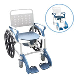 Silla de baño / Silla de inodoro con ruedas de conducción