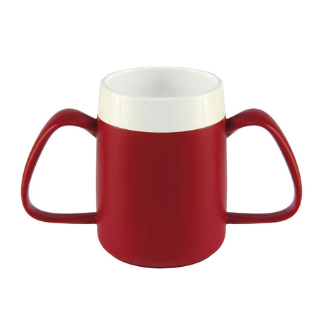 Taza con base puntiaguda y 2 asas