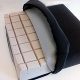 Funda de velour para cojín de asiento, 43x43x10 cm