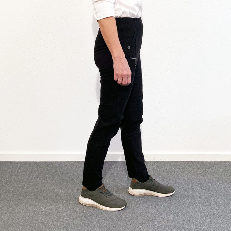 Damebukser med elastikkant - Sort - Seniorshop