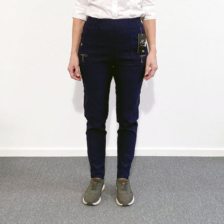 Damebukser med elastikkant - Navy - Seniorshop