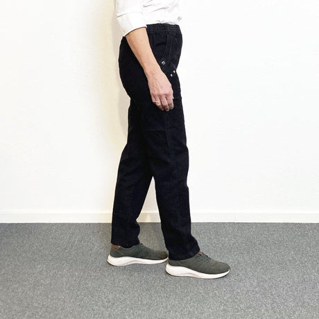 Damebukser med elastikkant - Sort denim - Seniorshop